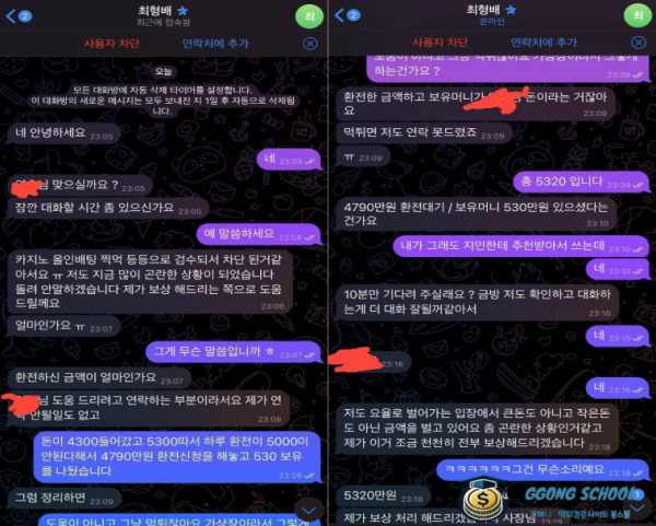 레몬 먹튀 피해 사례 - 환전 신청 후 계정 차단 및 고객센터 응대 중단