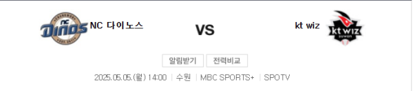 KT vs NC 예상 스코어 3-2, 승부 예측 및 배팅 분석